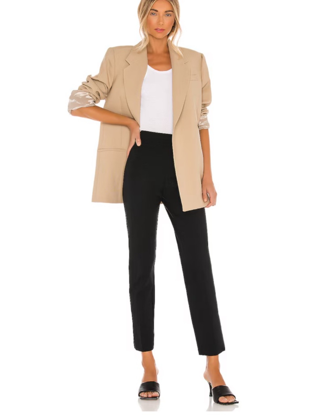 SPANX Black High-Waist Straight Leg Pant